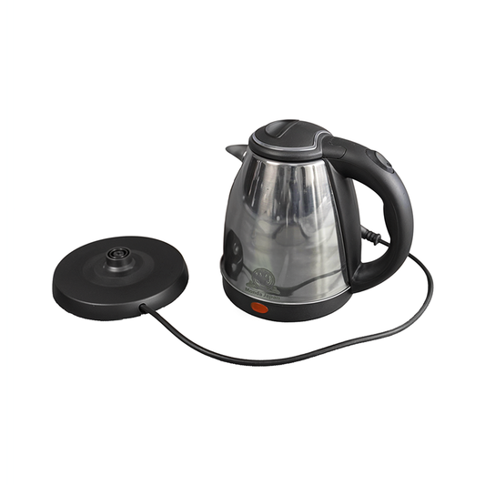 Stainless Steel Electric Kettle, 1.5 Litres, Colourful Reflective Finish, Black